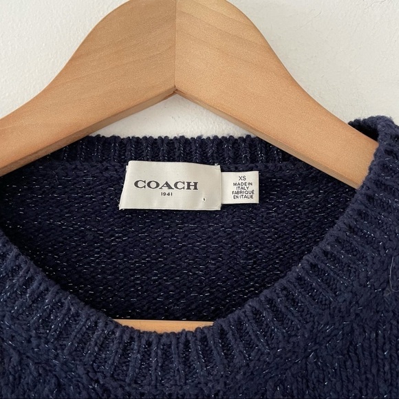 Coach 1941 Wool Glitter Star Crewneck Sweater - Picture 10 of 12